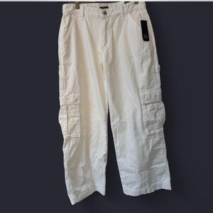 Women's Stylish White Cargo Pants